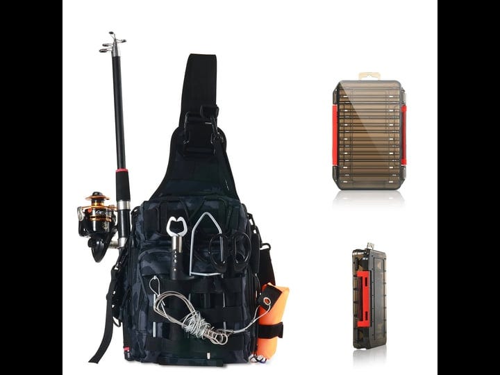 AERTIAVTY FISHING GEAR Tackle Bag, Compact Backpack with Tackle