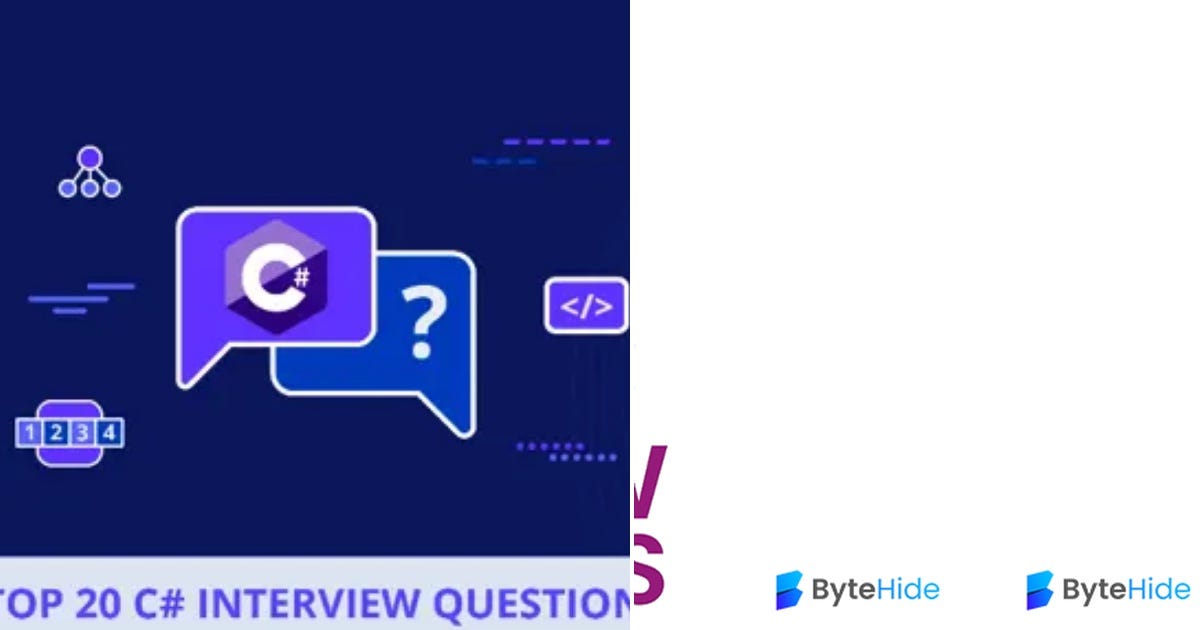 List: C# interview theory question | Curated by Machina Divya | Medium