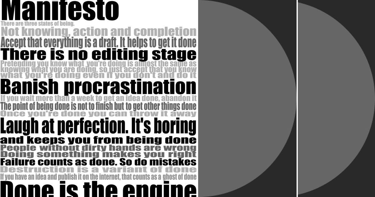 List: Cult of Done | Curated by Jcoe | Medium