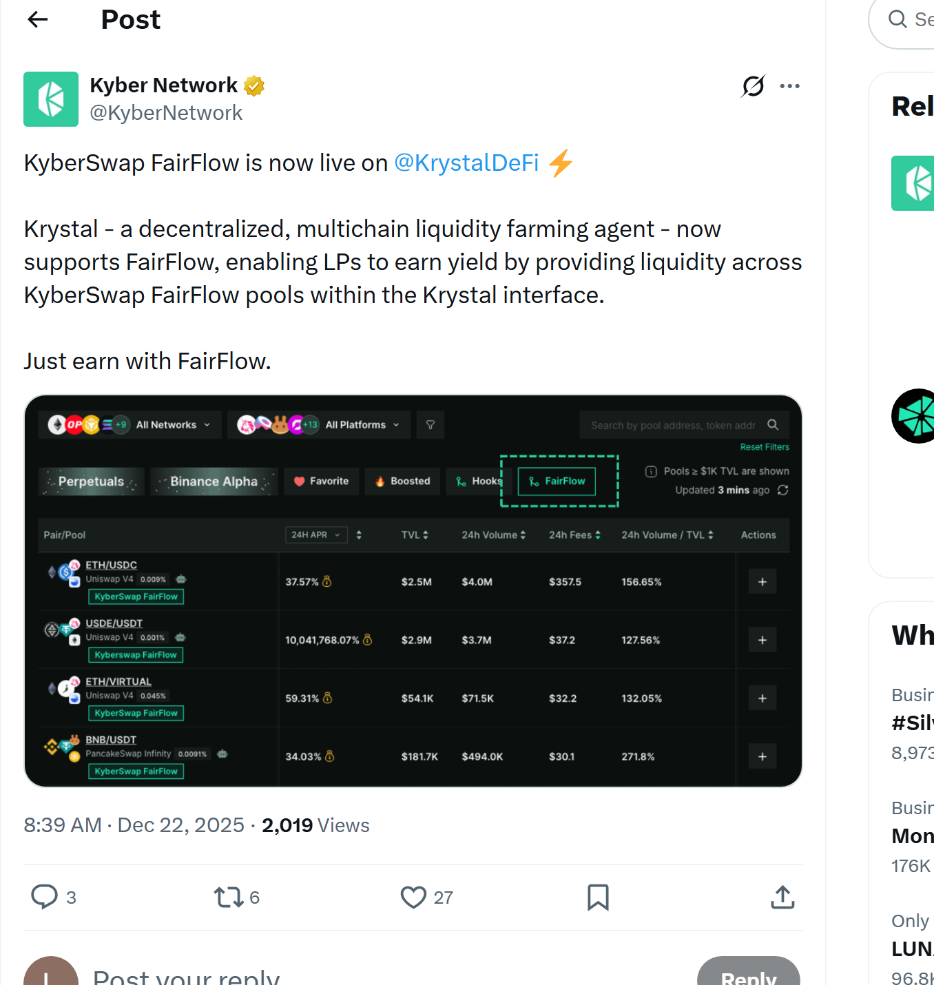 Staking $KNC 🌟 — Kyber Network Crystal LP Pools — Fees, Rewards & Risk —  [Step-By-Step Guide] | by Kyber Network | Jan, 2026 | Medium