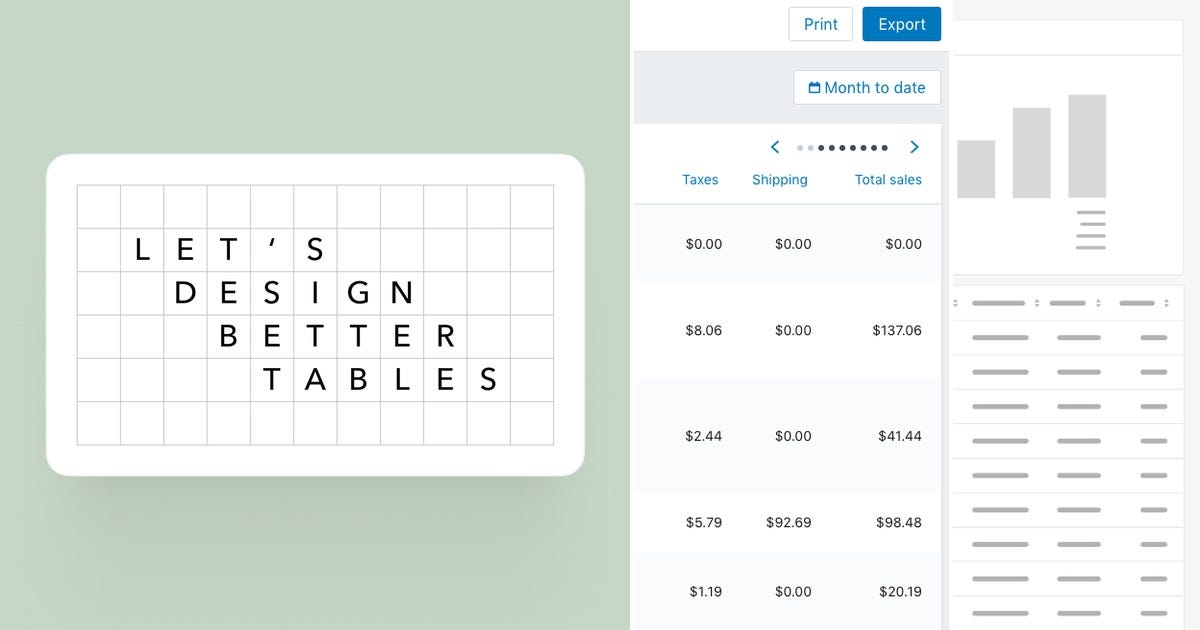 List: Data Tables | Curated by UX by Chris | Medium