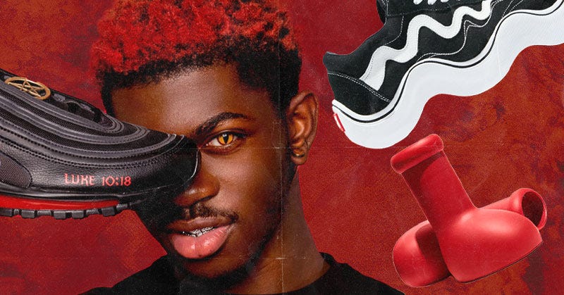 The internet's obsessed with these big red boots