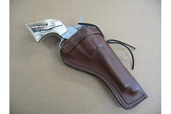 Leather Western Holster for 4 Revolvers - Barsony Holsters