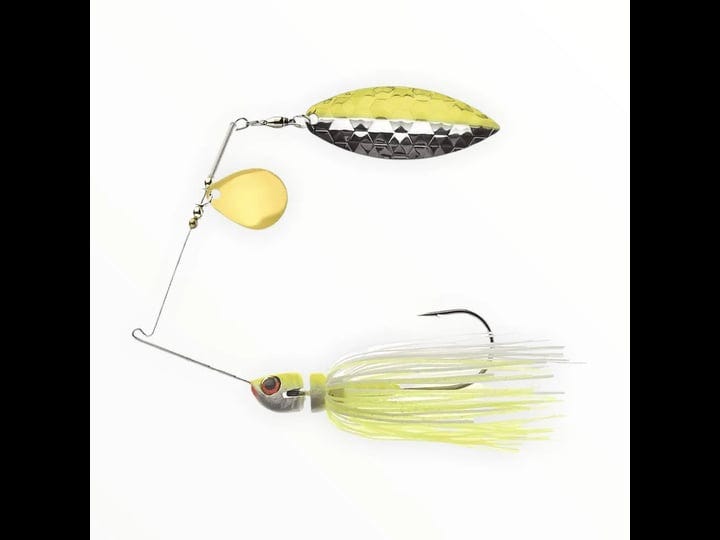CS-II Double Willow 3/4 Oz Spinnerbait, Nickel Spinner Blades with Trailer,  Trout, Walleye, Pike, or Bass Lures, Fishing Lures for Freshwater or