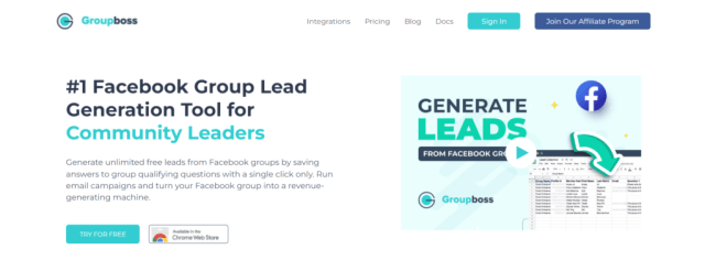 Groupboss: A Facebook Group Lead Generation Software