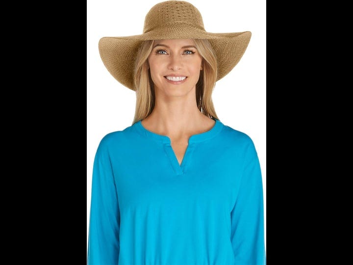 Coolibar UPF 50+ Women's Tempe Sun Hat Wide Brim Hiking Camping Beach