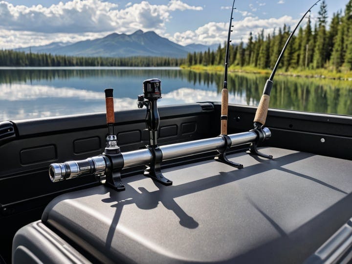 Viking Solutions Fixed Truck Bed Fishing Rod Holder Black