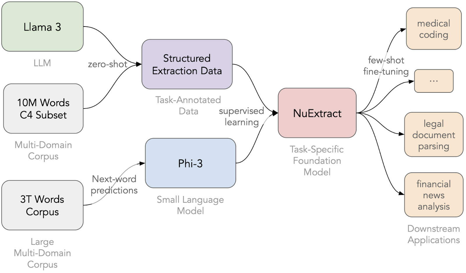 NuExtract creation procedure.