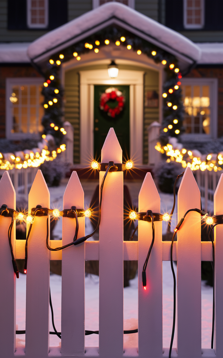 Christmas lights for fences discount