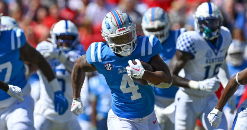 Quinshon Judkins Wins Conerly Trophy - Ole Miss Athletics