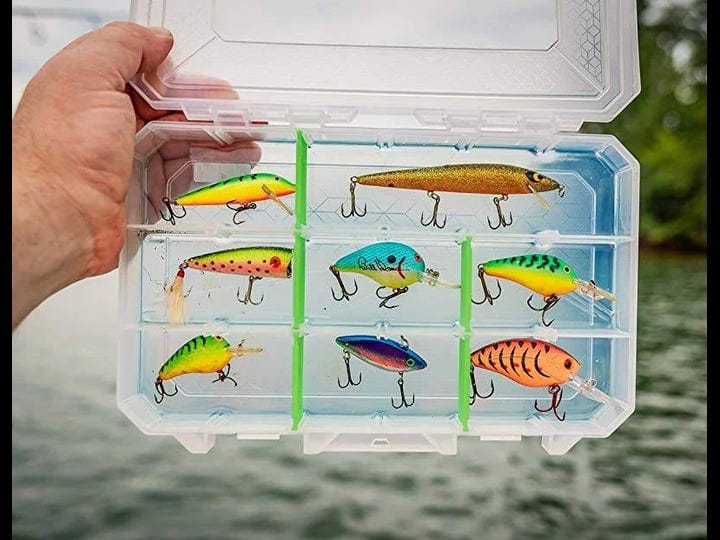 Durable Fishing Lure Tray With Dividers, Stable PP Fish Tackle
