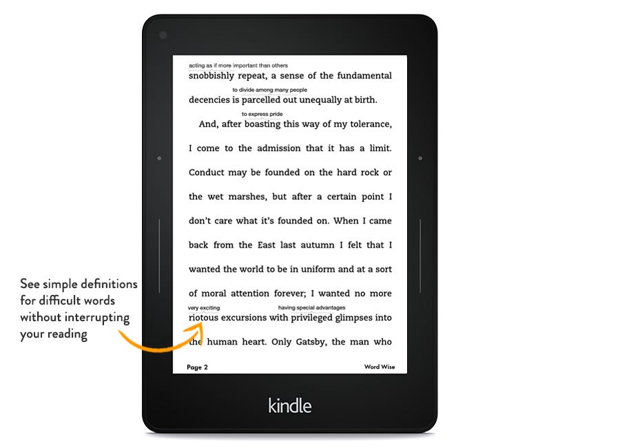 Kindle Word Wise Review and Free eBook Samples