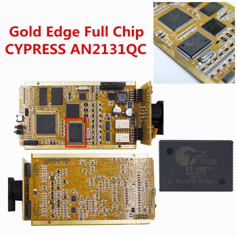 Renault Can Clip Full Chip With CYPRESS AN2135SC 2136SC Gold PCB | by  Diagnostic Tools Pro | Medium
