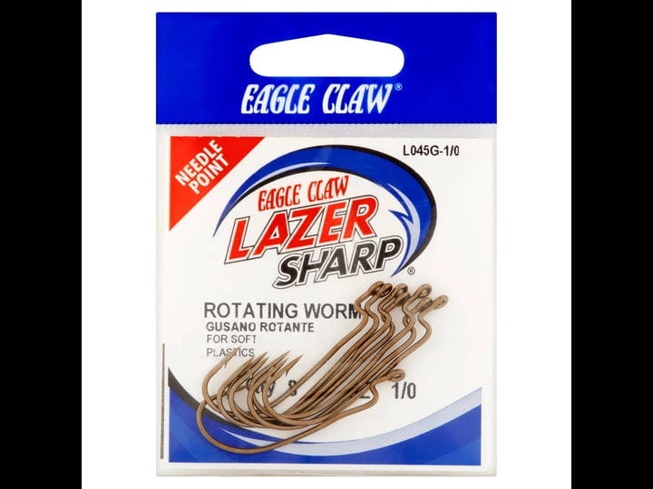 Eagle Claw L197-5/0 Lazer Sharp Circle Sea Fishing Hook Size 5/0 Needle 