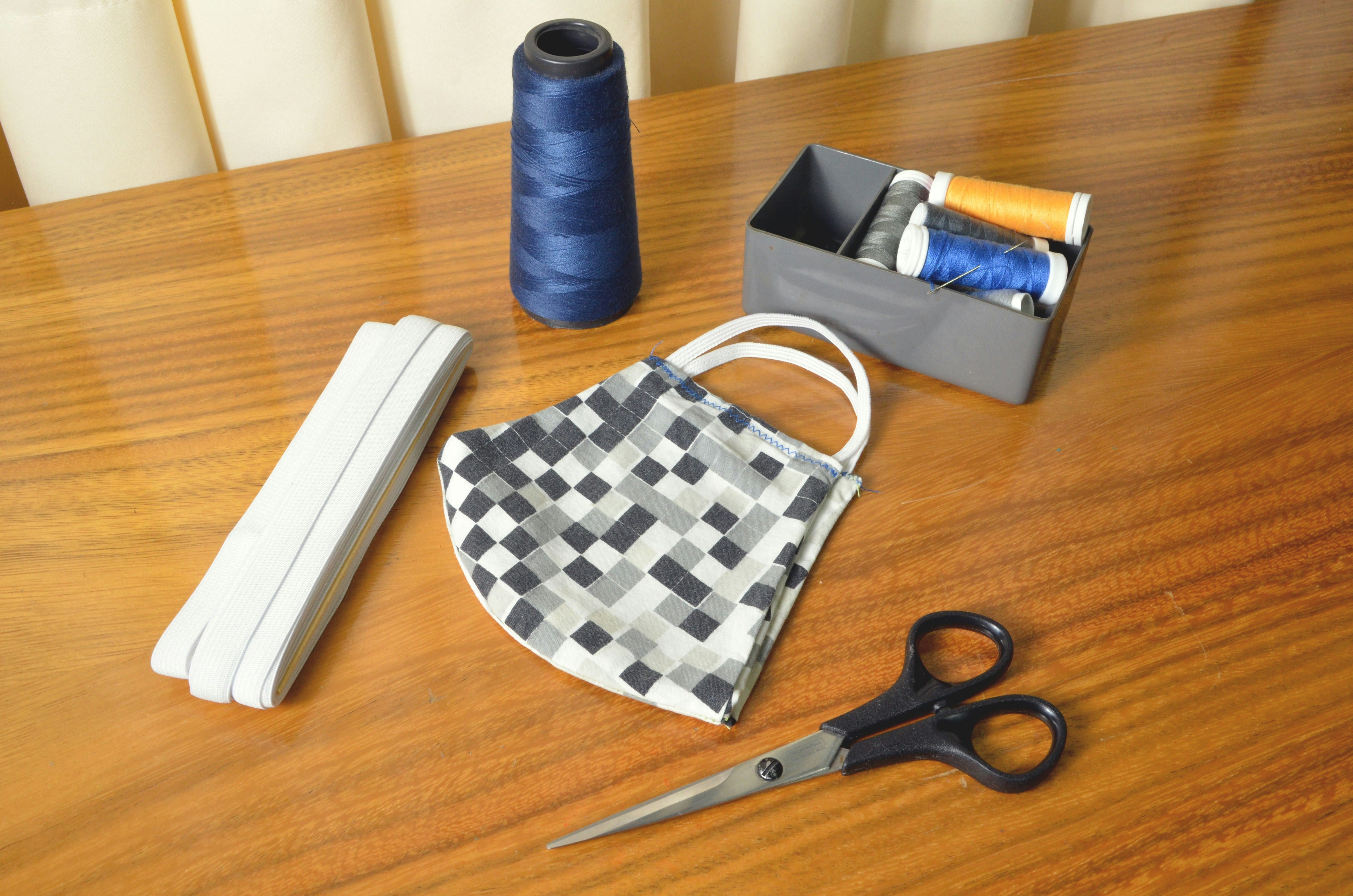 Spools of serger thread