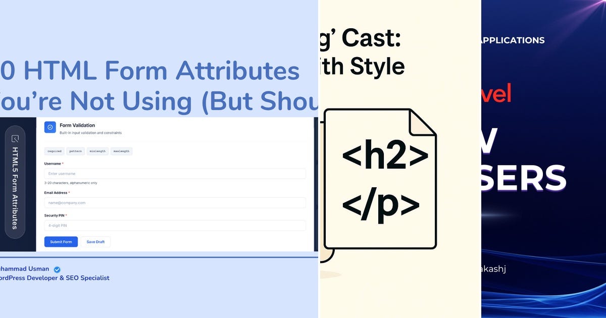 List: HTML, CSS, Blade | Curated by Gunter | Medium