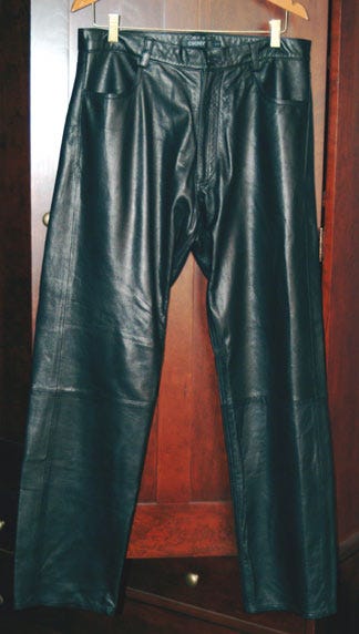  DKNY Men's Leather Pants I Unfortunately Own