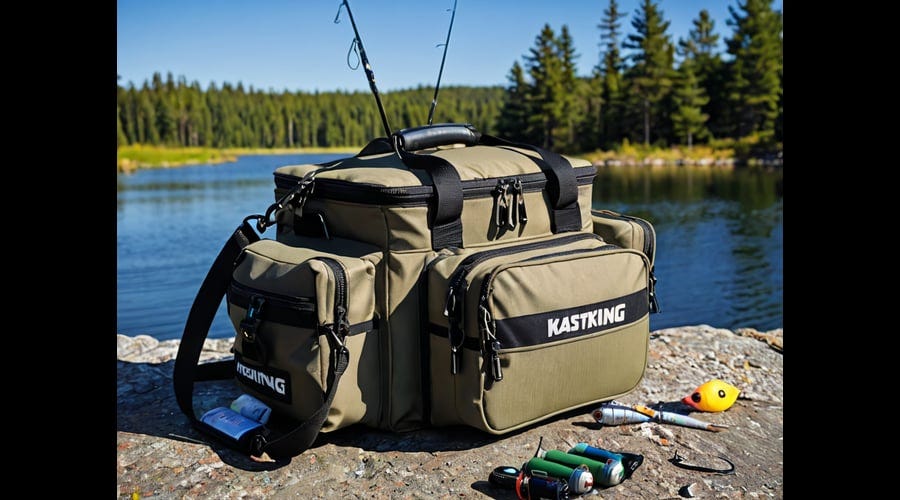 KastKing Karryall Fishing Tackle Backpack with Rod Holders 4 Tackle Boxes