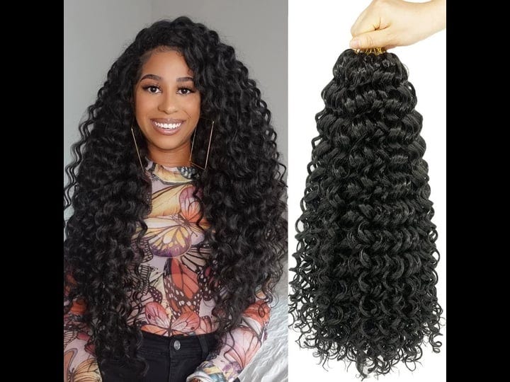 Pre-Loop Island Twist 3Pcs Prestretched Hair 16 Inch Afro Curly Crochet  Braiding