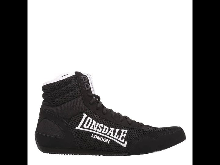 Lonsdale Men Black Contender Boxing Boots