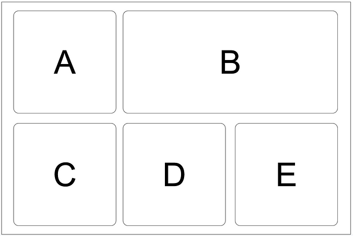 Example mosaic layout