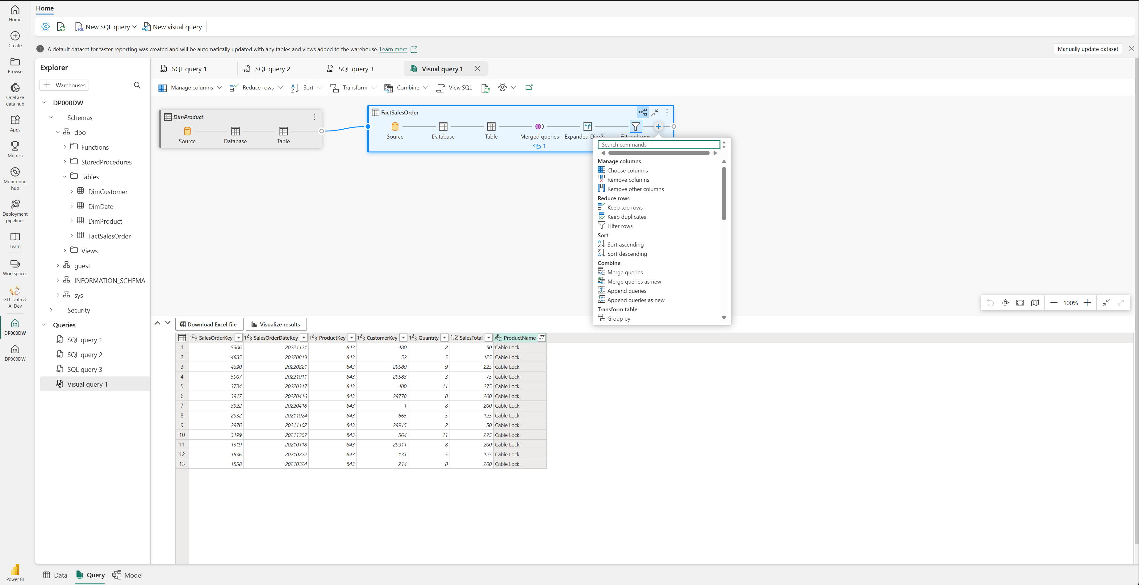 Using Power BI DirectLake in Microsoft Fabric - FourMoo, Power BI