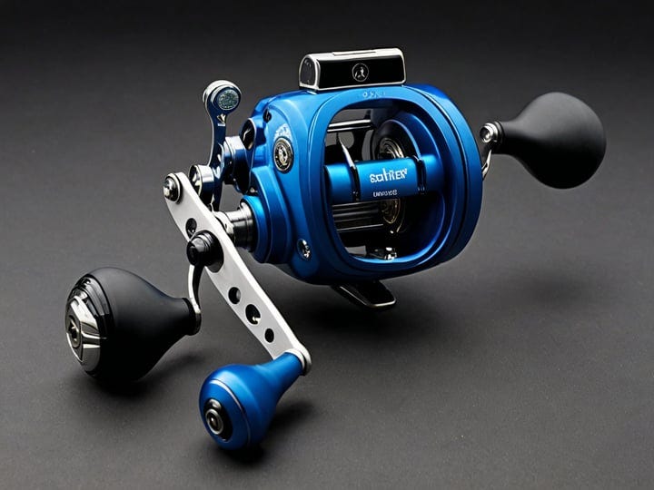 Sougayilang Trolling Fishing Reel Line Counter Graphite Body Carbon Disc Drag, Size: Left Handed