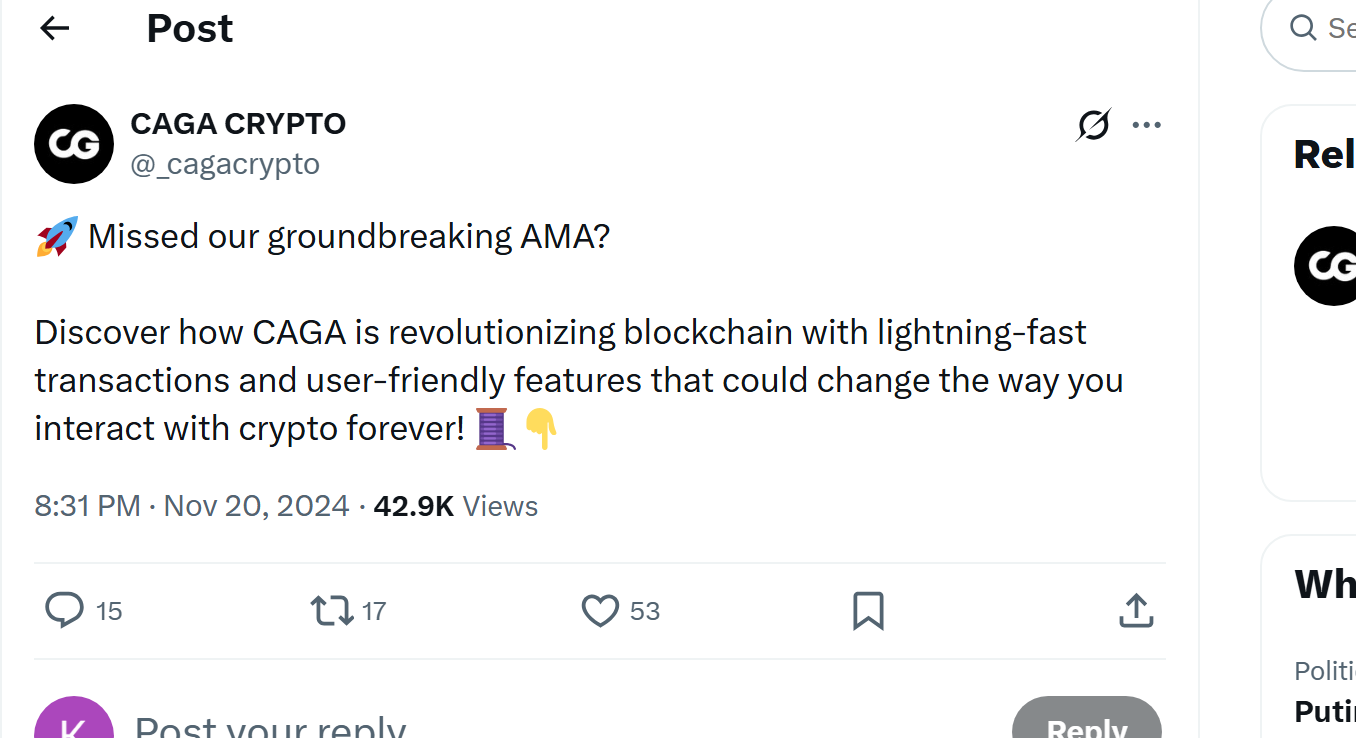 CAGA Airdrop » Checker, Claim & Points Program — [Step-By-Step Guide] | by CAGA  CRYPTO | Jan, 2026 | Medium