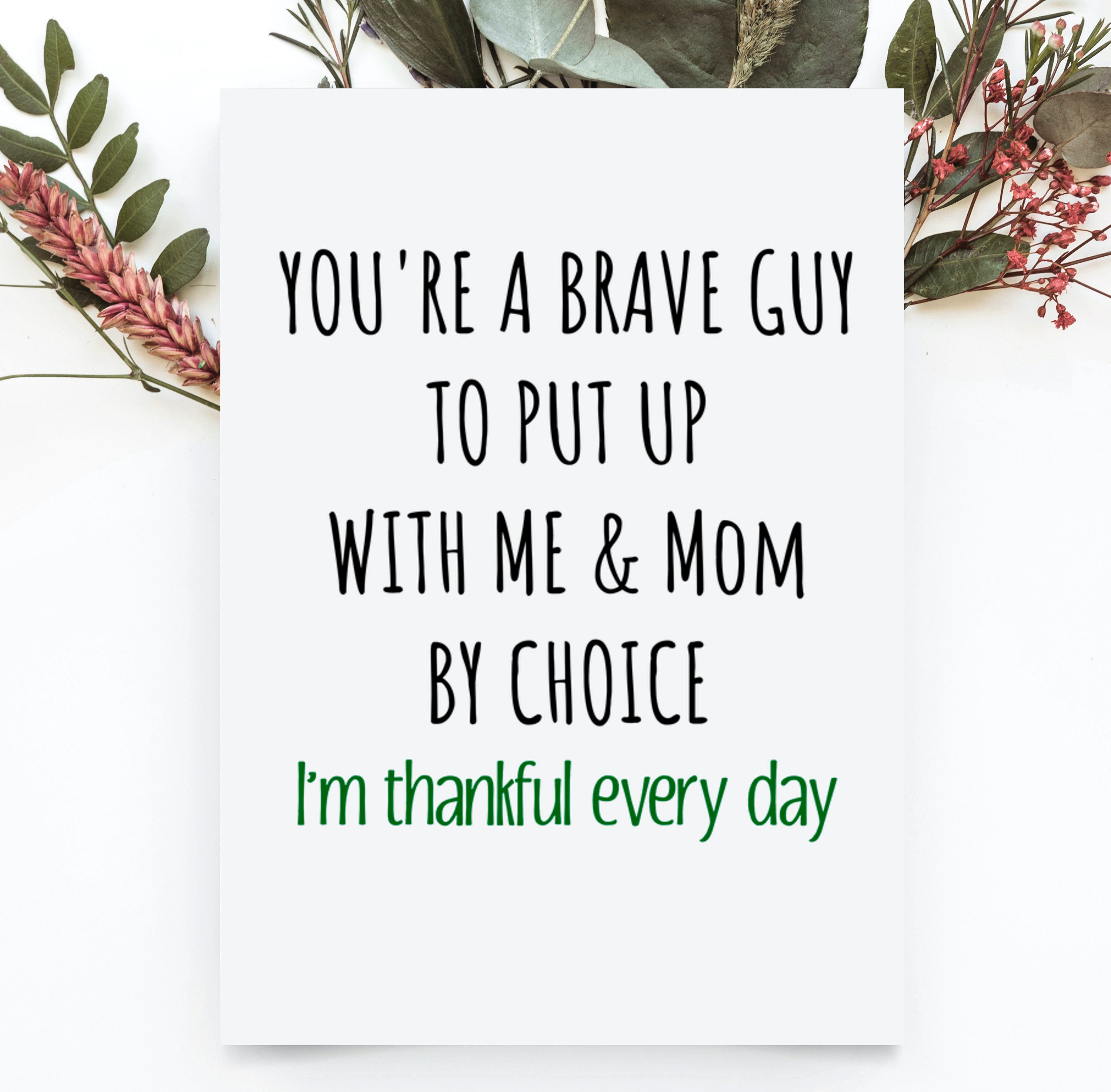 Funny Step Dad Fathers Day Card, Stepdad Thank You Card, Bonus Dad Fathers  Day Card, Gift From Daughter Or Son, Step Dad Birthday Card | by Rashida  Mauldin | Medium