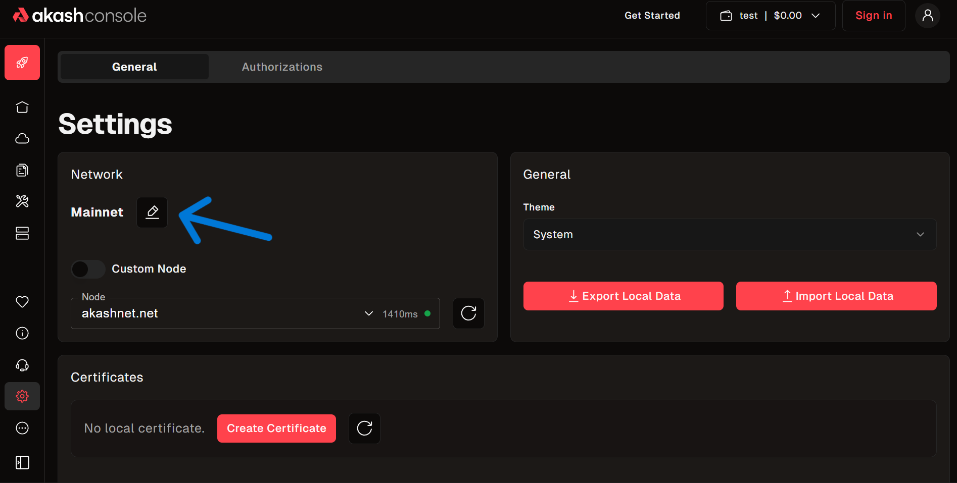 Network Settings