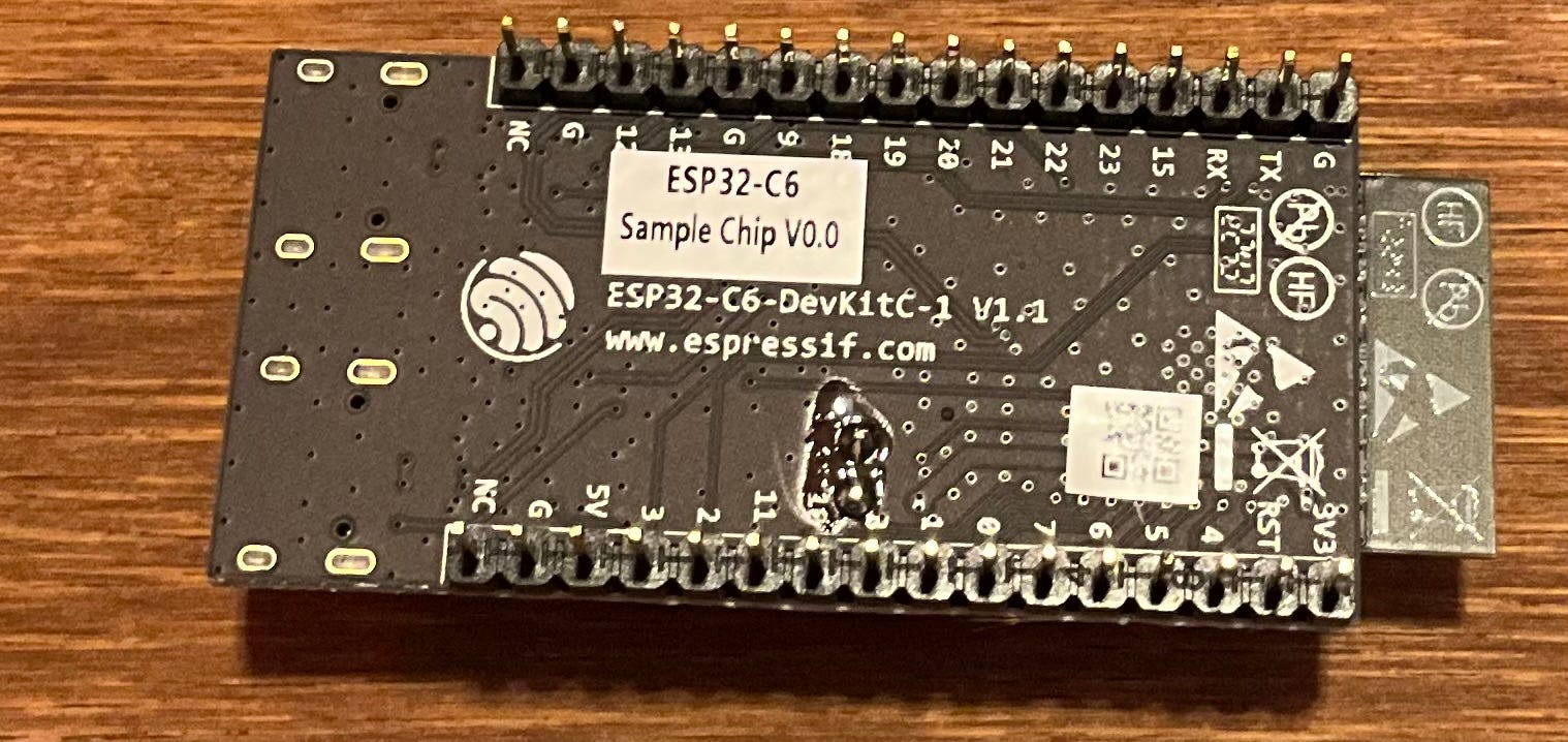 ESP32-C6 Microcontroller, WiFi 6 Development Board, 160MHz Single-core  Processor, ESP32-C6-WROOM-1-N8 Module, Supports USB And UART Development