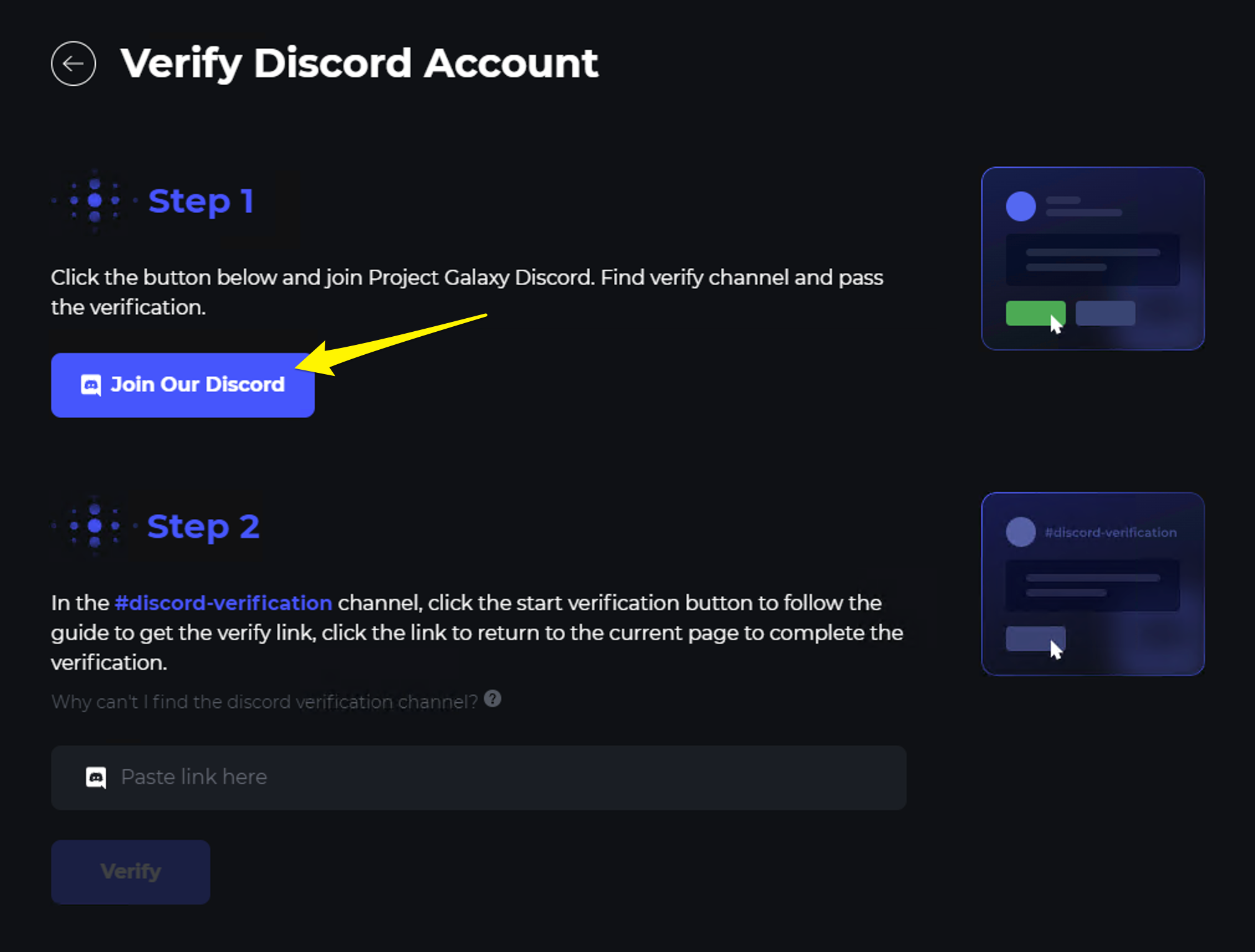 I can't verify on Discord server