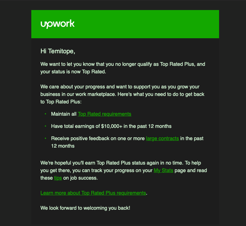 I Earned Top Rated Status On Upwork