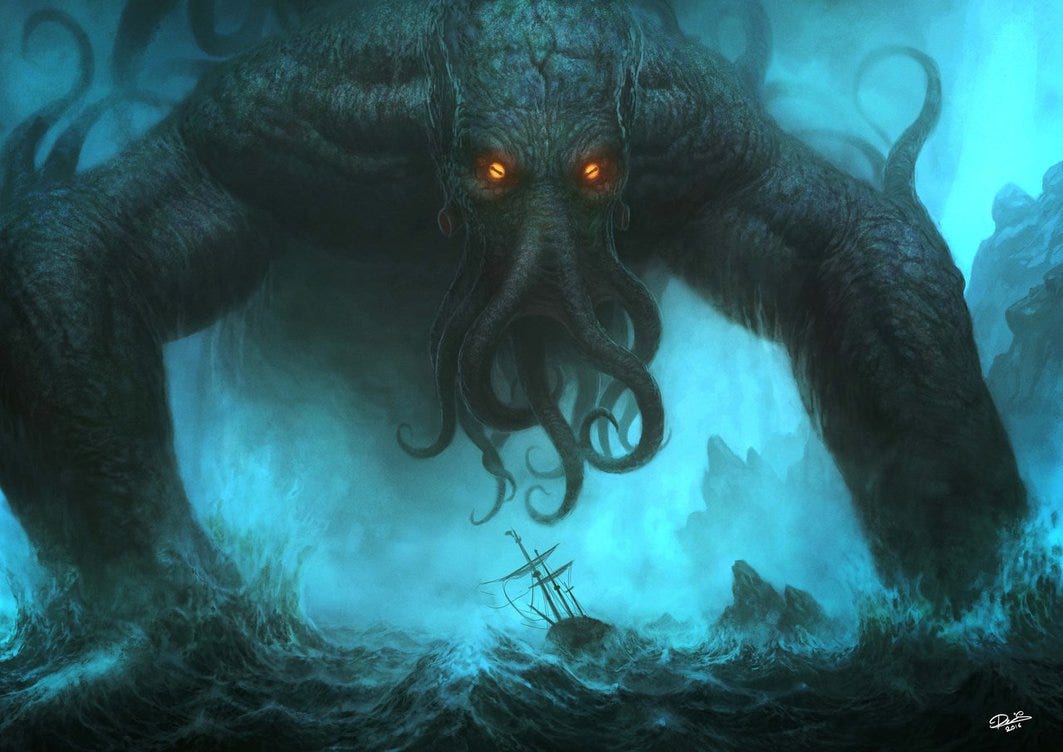 Cthulhu driving his partner crazy