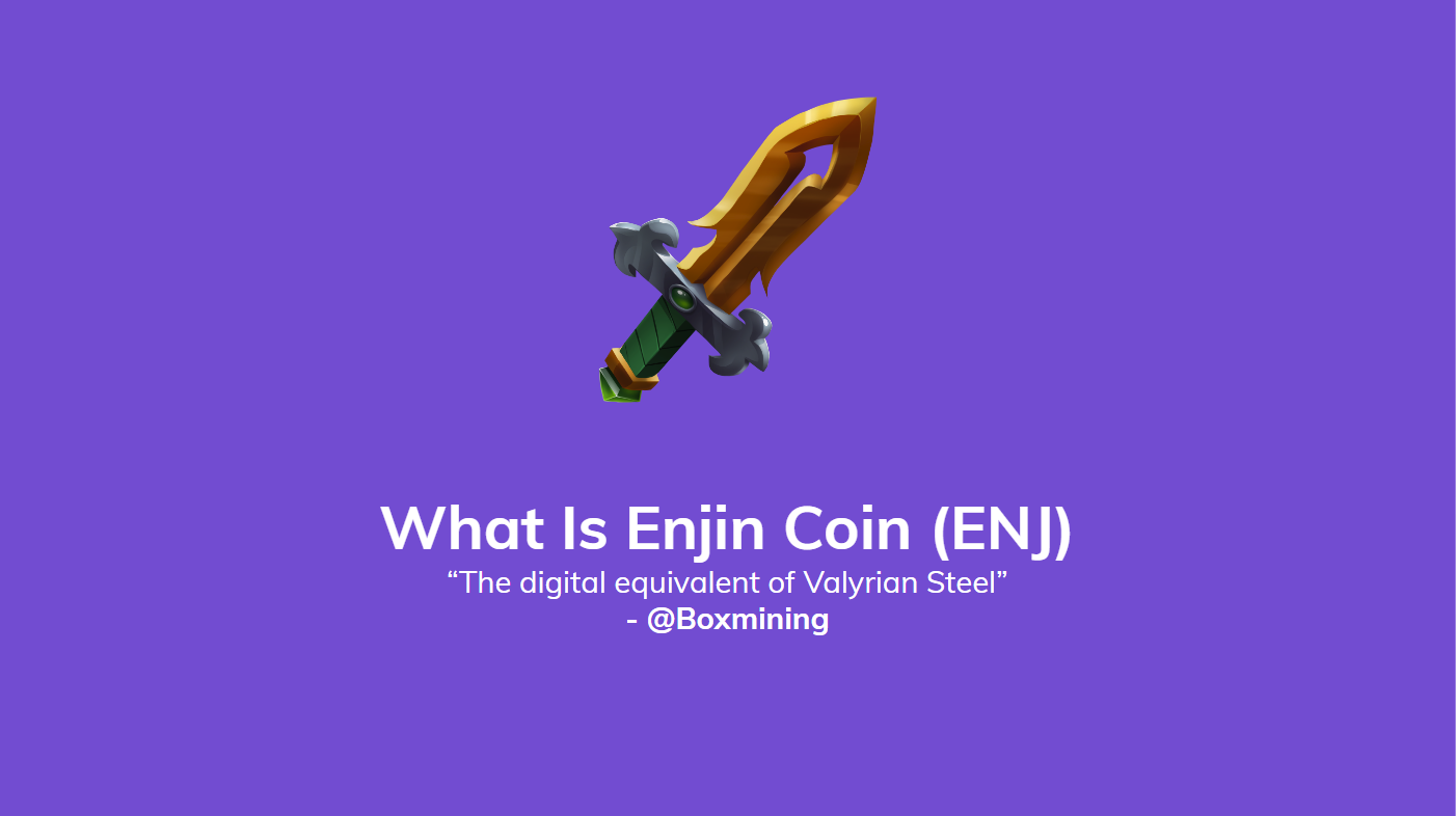 Enjin 코인의 핵심 포인트: 모든 서포터들이 필히 알아야 하는 핵심 포인트! | by EnjinKorea | EnjinKorea |  Medium
