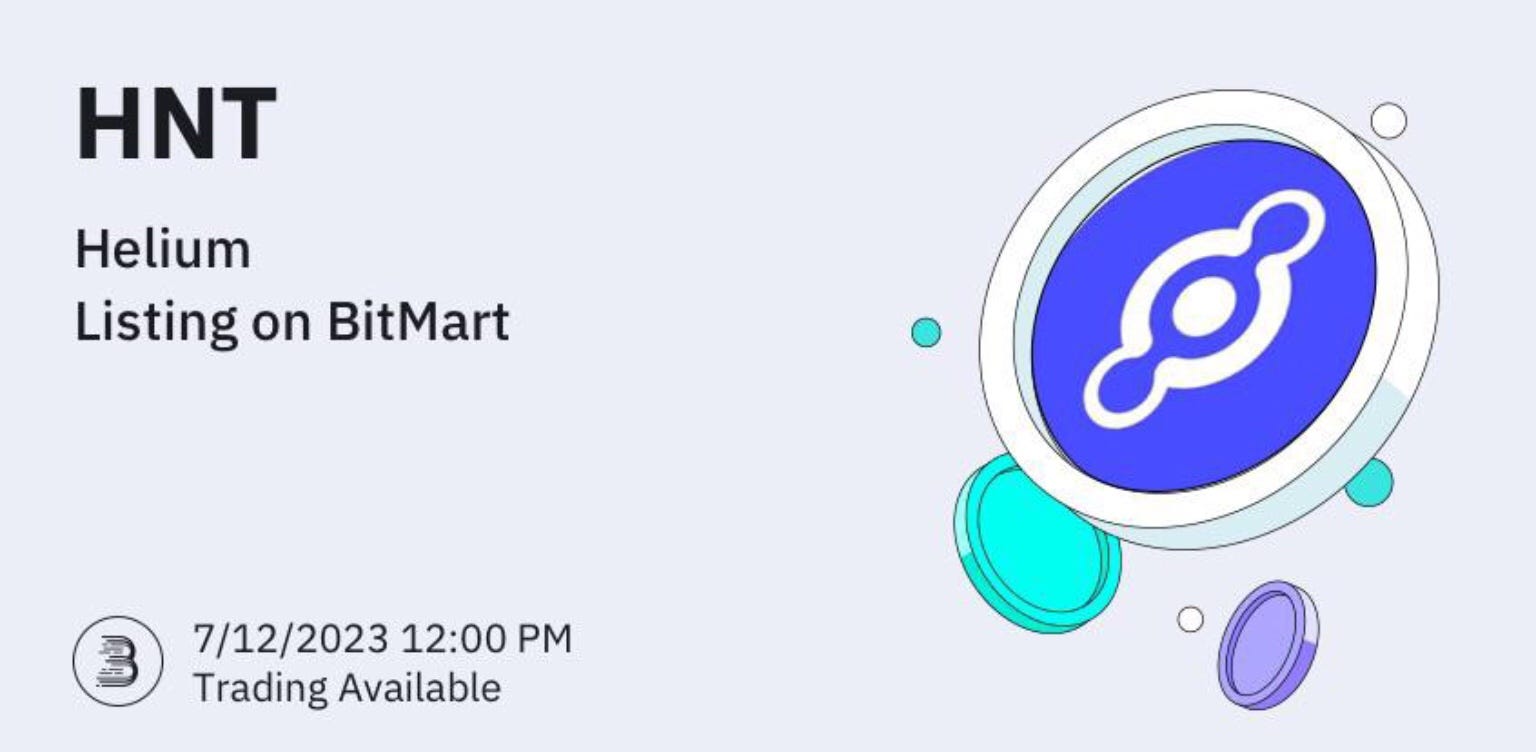 Helium HNT Token Begins Trading On Coinbase & BitMart Exchanges | by Steve  Beachy | Coinmonks | Medium