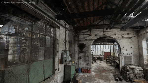 The resulting textured 3D mesh of a large-scale reconstruction project