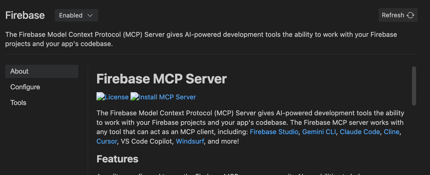 MCP 服务器启用