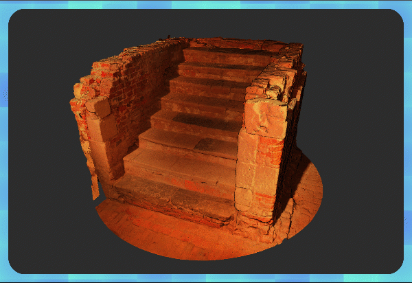 The result of the 3D reconstruction process end to end