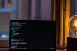 A software developer writing code