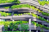 Parking lot garden