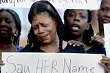 Donna Massey mourns the loss of her daughter, Sonya Massey, who was fatally shot in her home on July 6. On July 12, 2024, Donna Massey participated in a protest in front of the Sangamon County Building. A former white Sangamon County Sheriff’s deputy has been charged with Sonya’s murder.