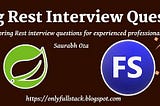 Spring Rest Interview Questions for experienced developer