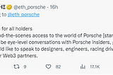 Porsche Response to Web 3 FUD — Right or wrong?