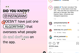 How Instagram communicates algorithmic transparency