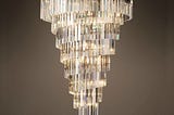 Luxury Tiered Crystal Chandelier for Foyer — Seus Lighting