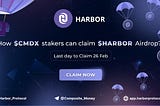 How $CMDX stakers can claim $HARBOR Airdrop?