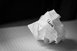 I was working on some ideas for a book about team-building that I am writing.  I'd written some ideas down but hadn't liked them.  I screwed the paper up and was amazed to see just the word Ideas showing and thought it was a good photo, as sometimes, we have many ideas, but not all of them are good ones and get discarded.