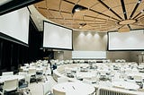 Large empty conference room