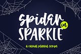 Spider in Sparkle Font